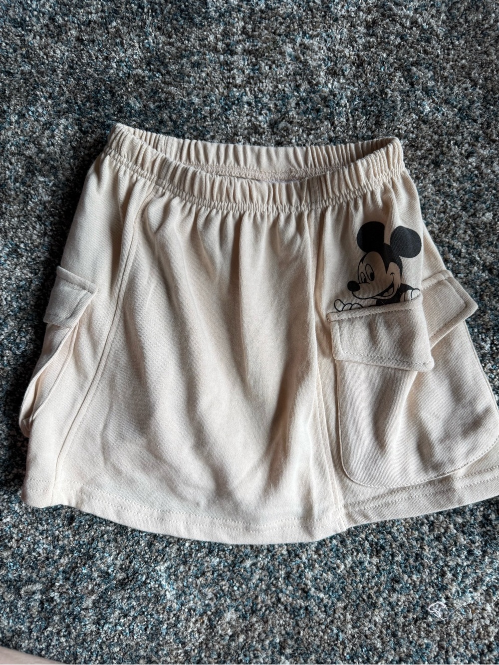 Disney Mickey Mouse Cream Cargo Skirt for Kids size 5